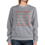 My Ugly Sweater Pattern Grey Sweatshirt