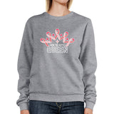 Won The Battle Queen Breast Cancer Awareness Grey SweatShirt