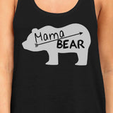 Mama Bear Womens Black Unique Design Tanks Cute Gift Ideas For Moms