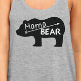 Mama Bear Womens Gray Unique Design Tanks Cute Gift Ideas For Moms