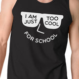 Too Cool For School Mens Black Tank Top