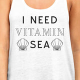 Mermaid Gang Womens White Summer Graphic Tank Top Funny Gift Idea
