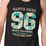 Santa Cruz Beach California Mens Black Tank Top