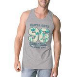 Santa Cruz Beach California Mens Grey Tank Top