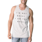 I'm Not Bossy Mens Funny Saying Gym Tank Top Humorous Gift For Him
