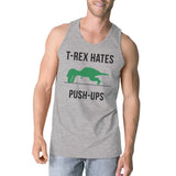T-Rex Push Ups Mens Sleeveless Tee Shirt Cotton Made Tank Top Gift