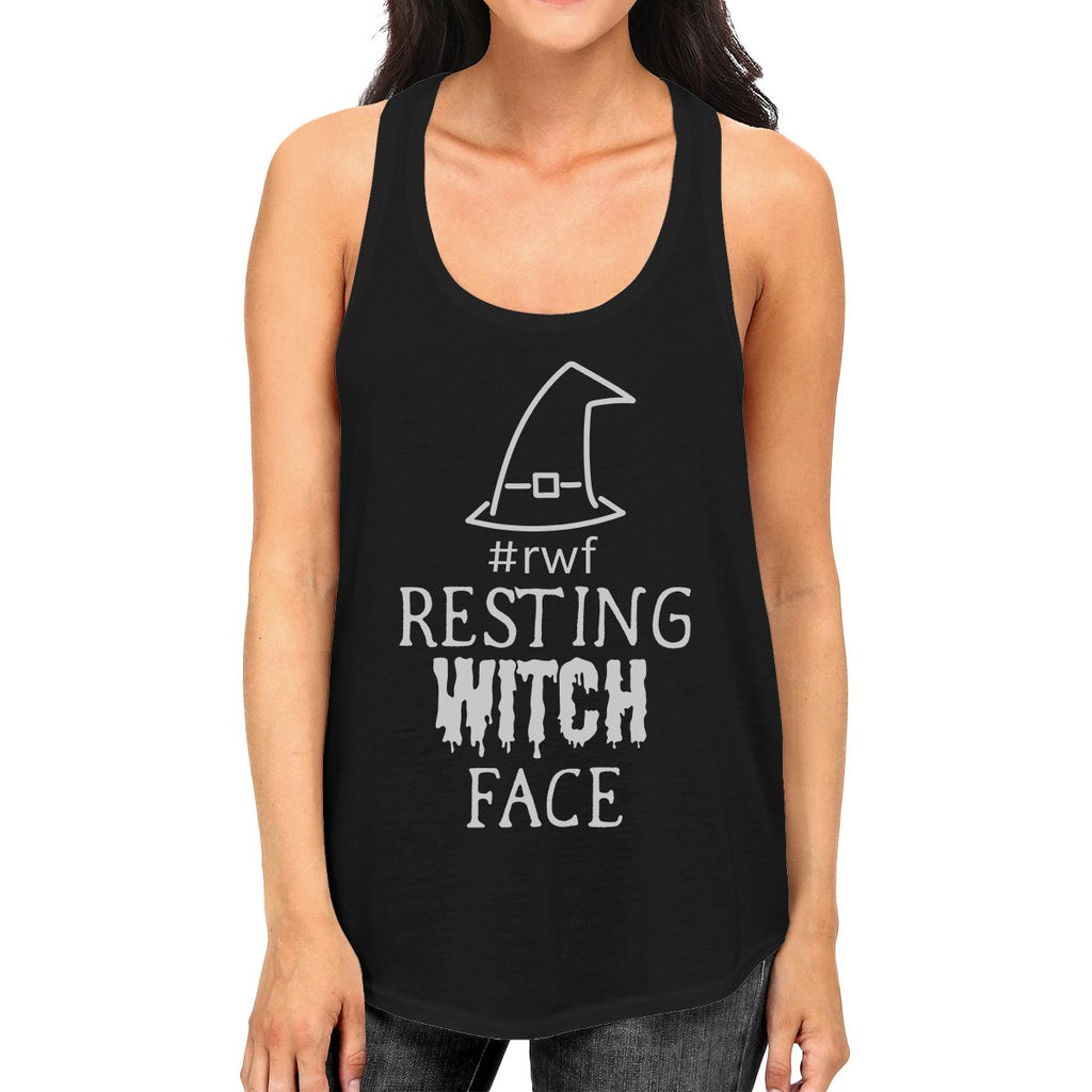 Rwf Resting Witch Face Womens Black Tank Top