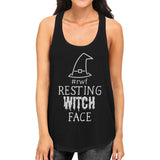 Rwf Resting Witch Face Womens Black Tank Top