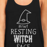 Rwf Resting Witch Face Womens Black Tank Top