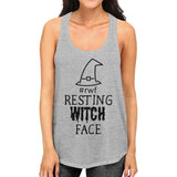 Rwf Resting Witch Face Womens Grey Tank Top