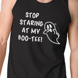 Stop Staring At My Boo-Tee Ghost Mens Black Tank Top