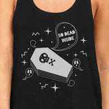 So Dead Inside Coffin Womens Black Tank Top
