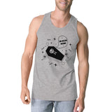 So Dead Inside Coffin Mens Grey Tank Top