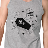 So Dead Inside Coffin Mens Grey Tank Top