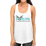 Momster Kids Don't Listen Womens White Tank Top