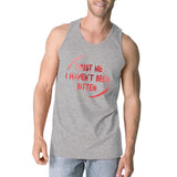 Trust Me I Haven't Been Bitten Blood Mens Grey Tank Top