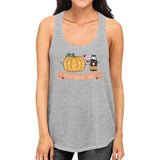 Pumpkin Spice Relationship Goals Womens Grey Tank Top