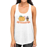 Pumpkin Spice Relationship Goals Womens White Tank Top