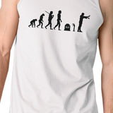 Zombie Evolution Mens White Tank Top