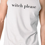 Witch Please Mens White Tank Top