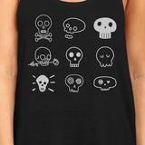 Skulls Womens Black Tank Top