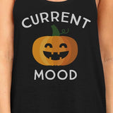 Pumpkin Current Mood Womens Black Tank Top