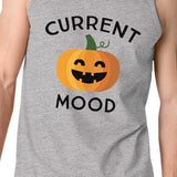 Pumpkin Current Mood Mens Grey Tank Top