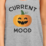 Pumpkin Current Mood Womens Grey Tank Top