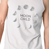 Moon Child Mens White Tank Top