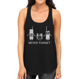Never Forget Womens Black Tank Top
