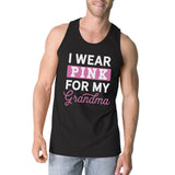I Wear Pink For My Grandma Mens Tank Top