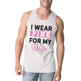 I Wear Pink For My Wife Mens Tank Top