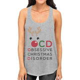 Rudolph OCD Womens Fashion Cute Christmas Gift Tank Top For Workout
