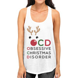 Rudolph OCD Womens Fashion Cute Christmas Gift Tank Top For Workout