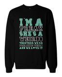 Freak and Weirdo Matching BFF Sweatshirts Cute Sweater for Best Friends