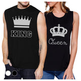 King And Queen Couples Muscle Tank Tops For Couples Gifts