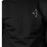 Bow And Arrow To Heart Target Matching Couple Black Sweatshirts