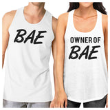 Bae And Owner Of Bae Matching Couple White Tank Tops