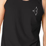 Bow And Arrow To Heart Target Matching Couple Black Tank Tops