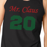 Mr. And Mrs. Claus Matching Couple Black Tank Tops