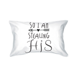 His and Hers Couple Matching Pillowcases Stealing Hearts Pillow Covers